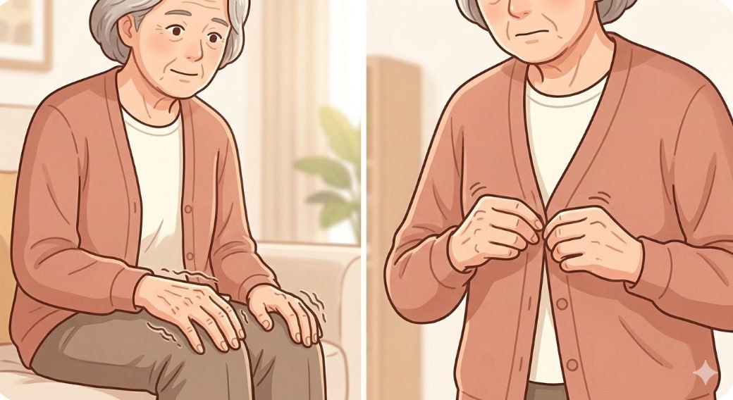 파킨슨병 안정 시 떨림과 서동증 비교